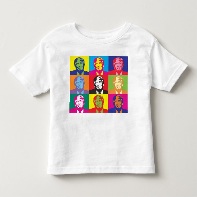 Camiseta Infantil Multicolor Donald Trump (Frente)