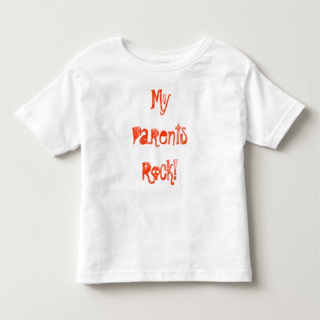 Camiseta Infantil MyParentsRock! (Frente)