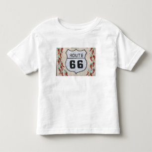 Camiseta Infantil NA, EUA, Arizona, Holbrook sinal de rua Route 66