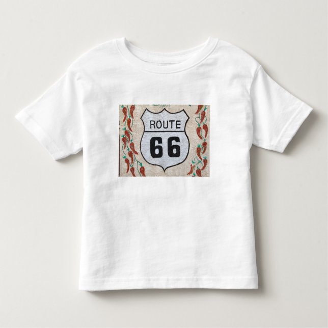 Camiseta Infantil NA, EUA, arizona, sinal de rua da rota 66 de (Frente)