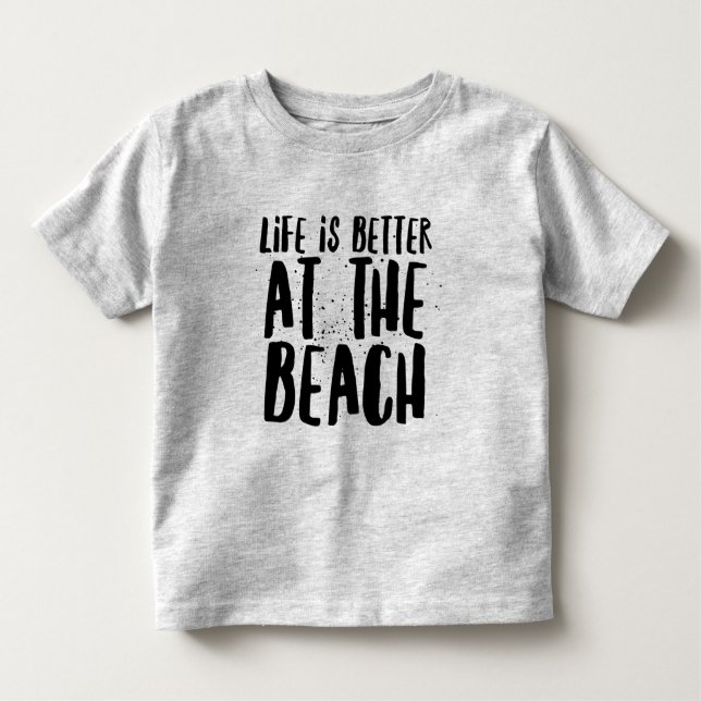 Camiseta Infantil Na praia (Frente)