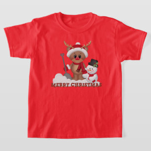 Camiseta infantil Natal das renas