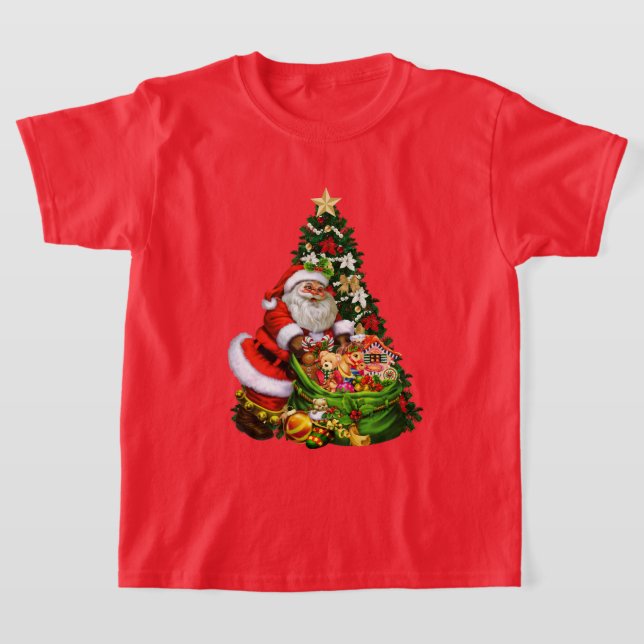 Camiseta infantil Natal Papais noeis (Postura )