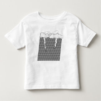 Camiseta Infantil Nebuloso, com uma possibilidade do houndstooth