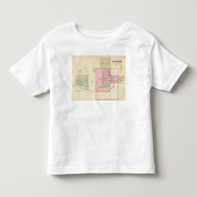 Camiseta Infantil Nelson e résistente, Nebraska (Frente)