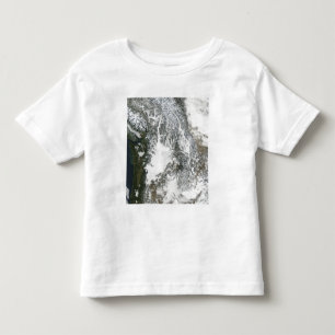 Camiseta Infantil Névoa e neve no noroeste pacífico (col verdadeir