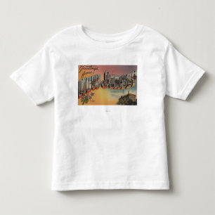 Camiseta Infantil New-jersey (capital de estado/flor)