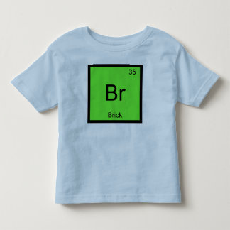 Camiseta Infantil Nome do Tijolo Elemento Químico Tabela Periódica