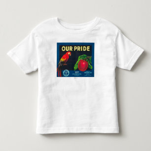 Camiseta Infantil Nosso orgulho Apple etiqueta - o estado de