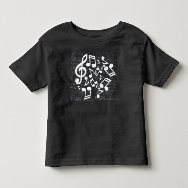 Camiseta Infantil notas e poemas líricos (Frente)