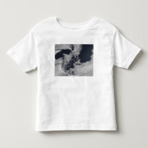 Camiseta Infantil nuvens Navio-onda-dadas forma no indiano sul Oce
