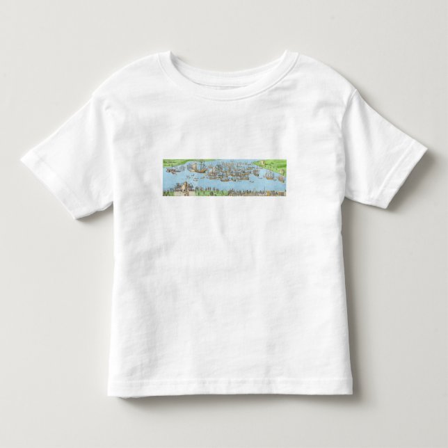 Camiseta Infantil O acampamento das forças inglesas (Frente)