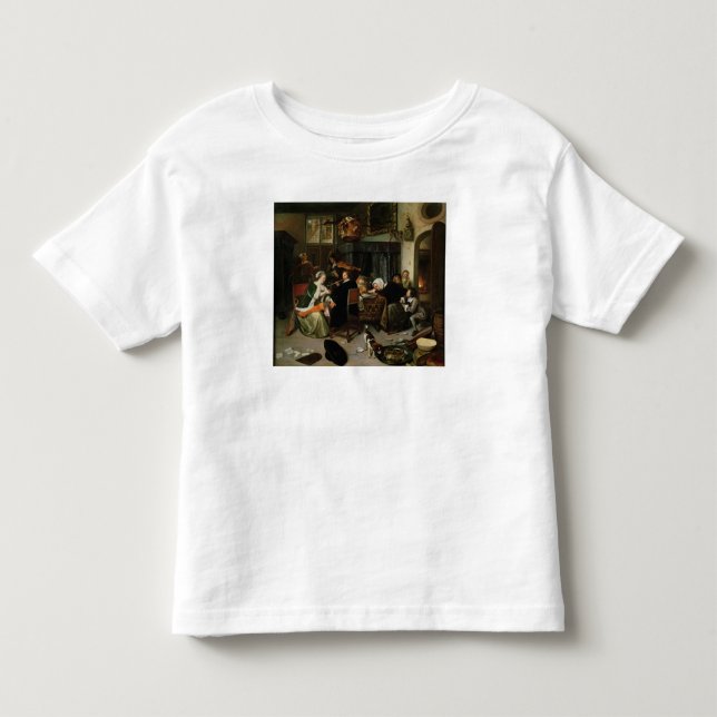 Camiseta Infantil O agregado familiar Dissolute, 1668 (Frente)