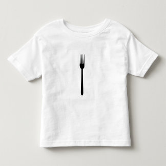 Camiseta Infantil O amor simples de Foodie da arte da silhueta da