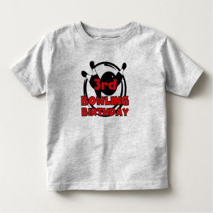Camiseta Infantil ó Aniversário da boliche