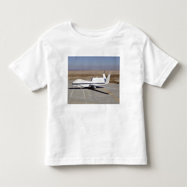 Camiseta Infantil O avião não tripulado Global Hawk (Frente)