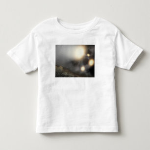 Camiseta Infantil O céu nocturno como visto de um plano hipotético