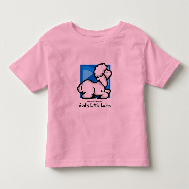 Camiseta Infantil O cordeiro pequeno do deus (Frente)