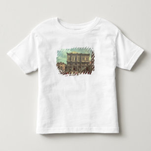 Camiseta Infantil O Doge que visita os di da igreja e do Scuola