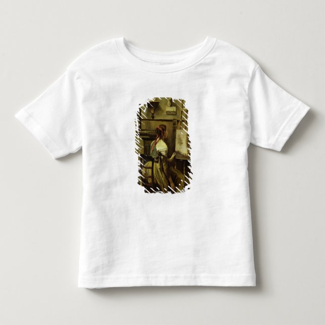 Camiseta Infantil O estúdio de Corot (Frente)