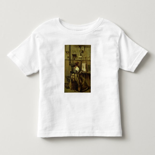 Camiseta Infantil O estúdio de Corot (Frente)