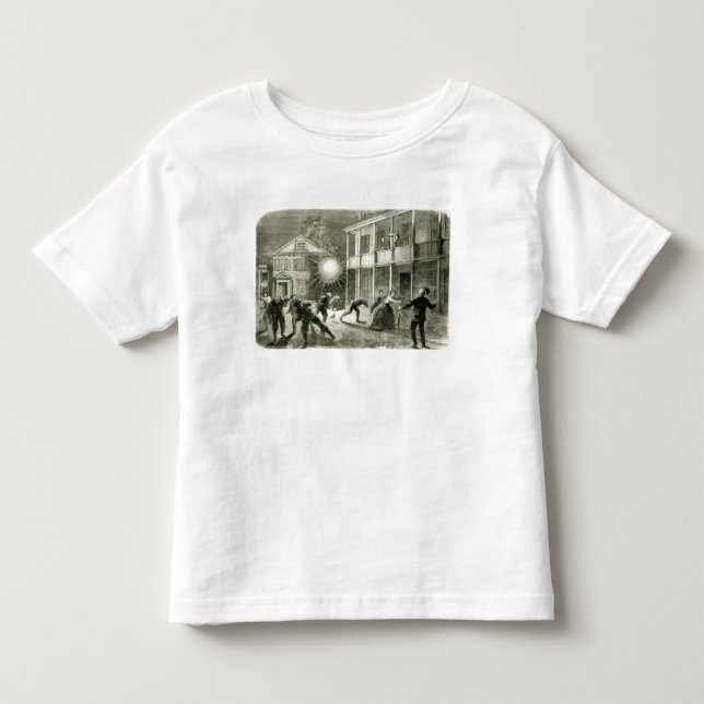 Camiseta Infantil O Federals que descasca a cidade de Charleston (Frente)