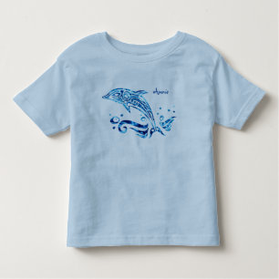 Camiseta Infantil O golfinho é minha alegria azul do fuzileiro naval