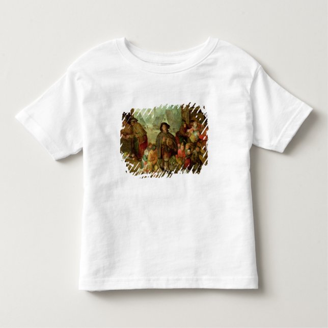 Camiseta Infantil O jogador cego de Hurdy Gurdy (Frente)