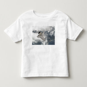 Camiseta Infantil O lado de baixo da descoberta do vaivém espacial