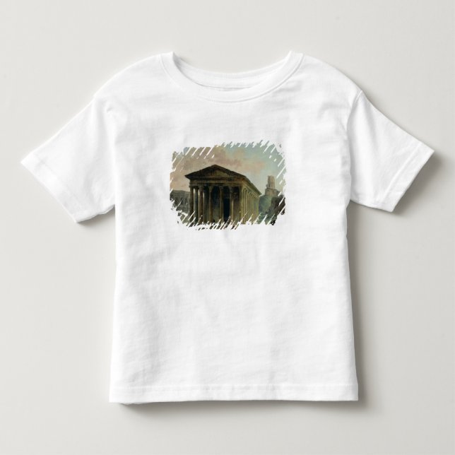 Camiseta Infantil O Maison Carree com o anfiteatro (Frente)