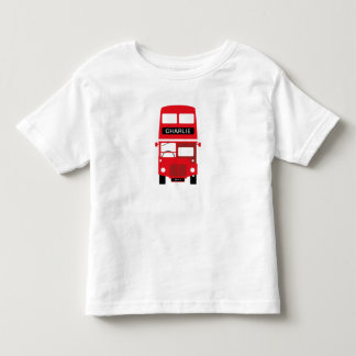 Camiseta Infantil O ônibus vermelho de Londres personalizado caçoa o