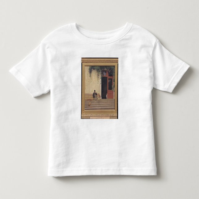 Camiseta Infantil O pai e o filho do artista na entrada (Frente)