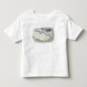 Camiseta Infantil O Patagonia, de uma série de mapas do mundo