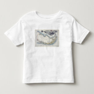 Camiseta Infantil O Patagonia, de uma série de mapas do mundo