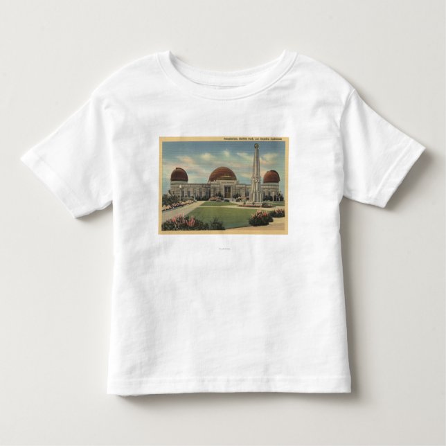 Camiseta Infantil O planetário em Griffith Park (Frente)