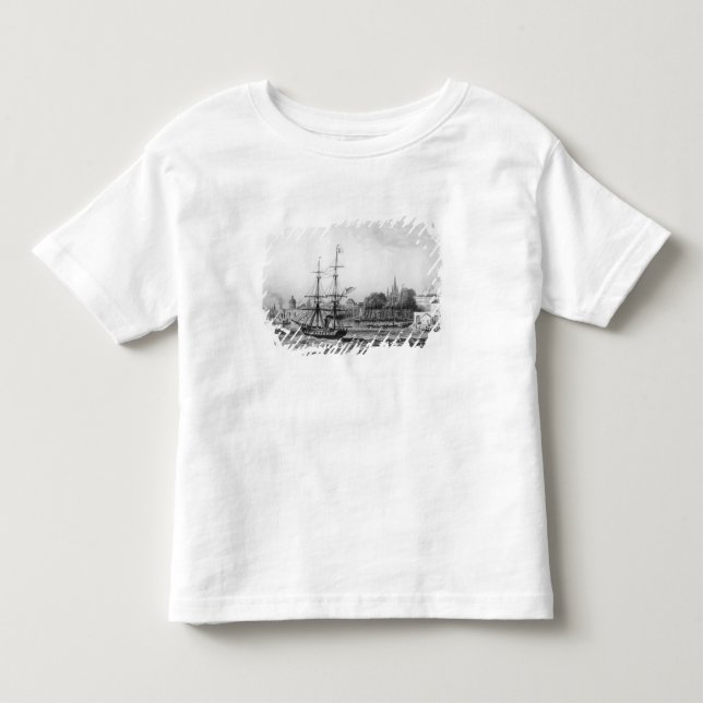 Camiseta Infantil O porto de Nova Orleães (Frente)