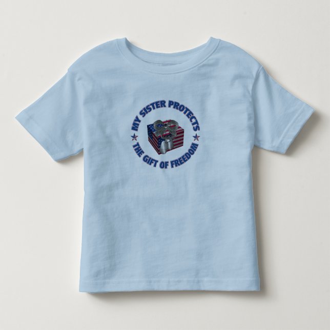 Camiseta Infantil O Presente Da Irmã Da Liberdade (Frente)