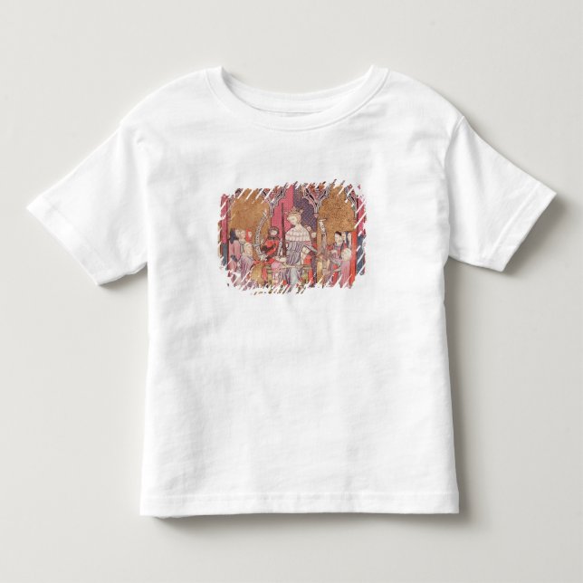Camiseta Infantil O rei Administering Justiça (Frente)