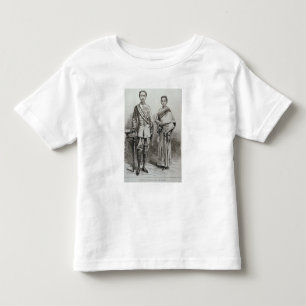 Camiseta Infantil O rei e a rainha de Sião