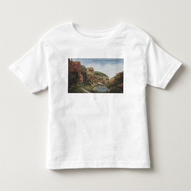 Camiseta Infantil O Rio Colorado, CO - penhascos do eco (Frente)