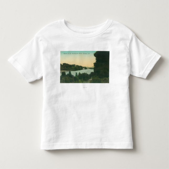 Camiseta Infantil O Rio Sacramento SceneColusa, CA (Frente)