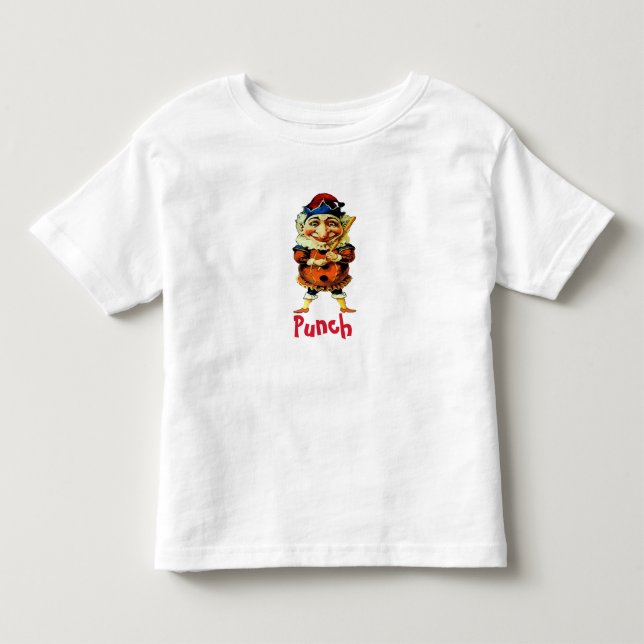 Camiseta Infantil O Sr. Punch Puppet, adicione texto (Frente)