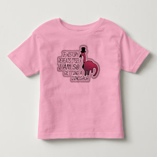 Camiseta Infantil O T do miúdo parvo, dinossauro do animal de