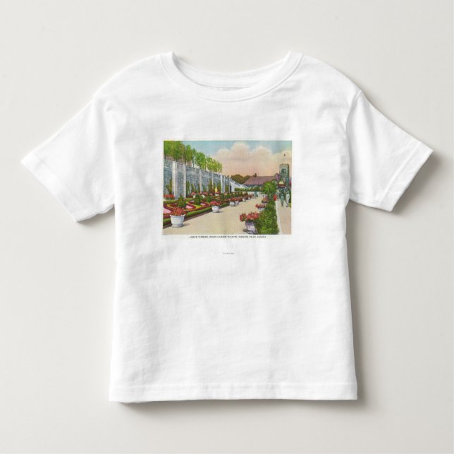 Camiseta Infantil O teatro do jardim de Oakes abaixa o terraço (Frente)