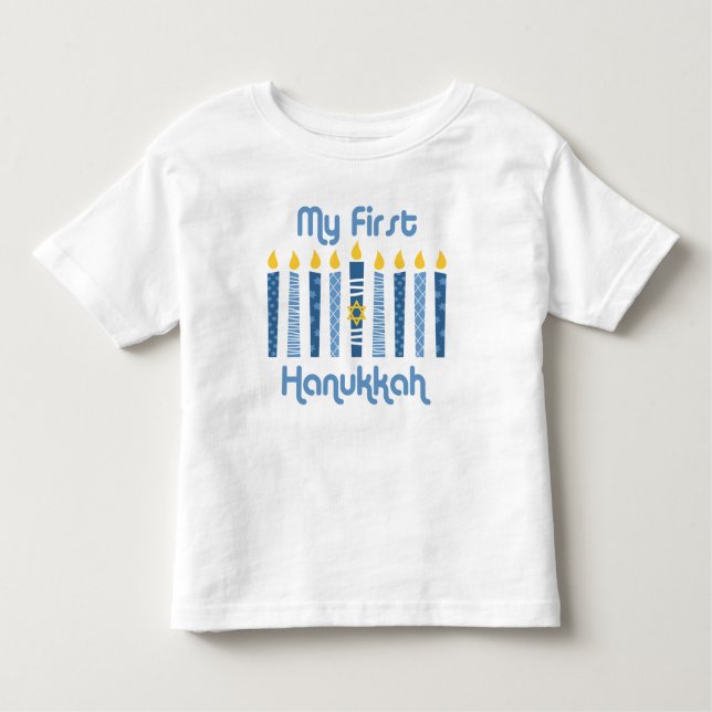 Camiseta Infantil ø Velas de Hanukkah (Frente)