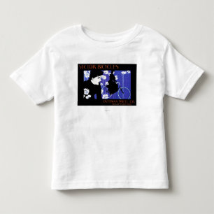 Camiseta Infantil O vencedor Bicycles o poster do Promo da roda do
