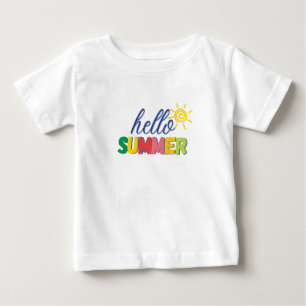 camiseta infantil "olá verão"