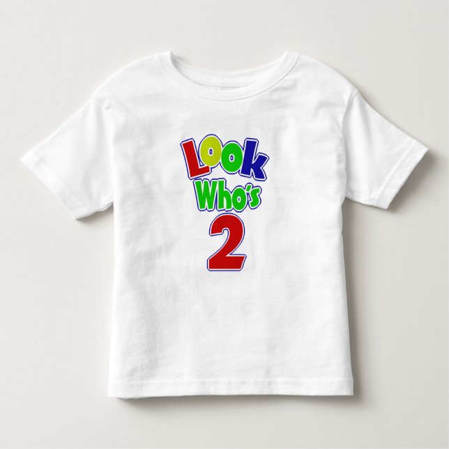 Camiseta Infantil Olha quem é dois (Frente)