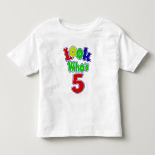 Camiseta Infantil Olha quem tem 5 anos