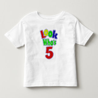 Camiseta Infantil Olha quem tem 5 anos